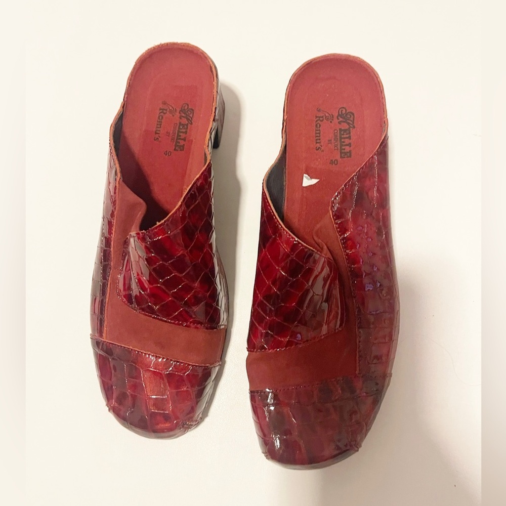 Helle Comfort By Romu’s EU 40Red Patent Croc